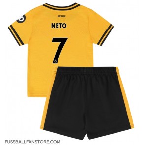 Wolves Pedro Neto #7 Replik Heimtrikot Kinder 2024-25 Kurzarm (+ Kurze Hosen)